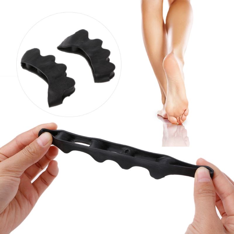 Best of 2Pcs=1Pair Black Orthopedic Product Silicone Separator Gel Toe Protector Bunion Corrector Foot Finger Straightener Pedicure Tool Reviews & Tips - Image 3