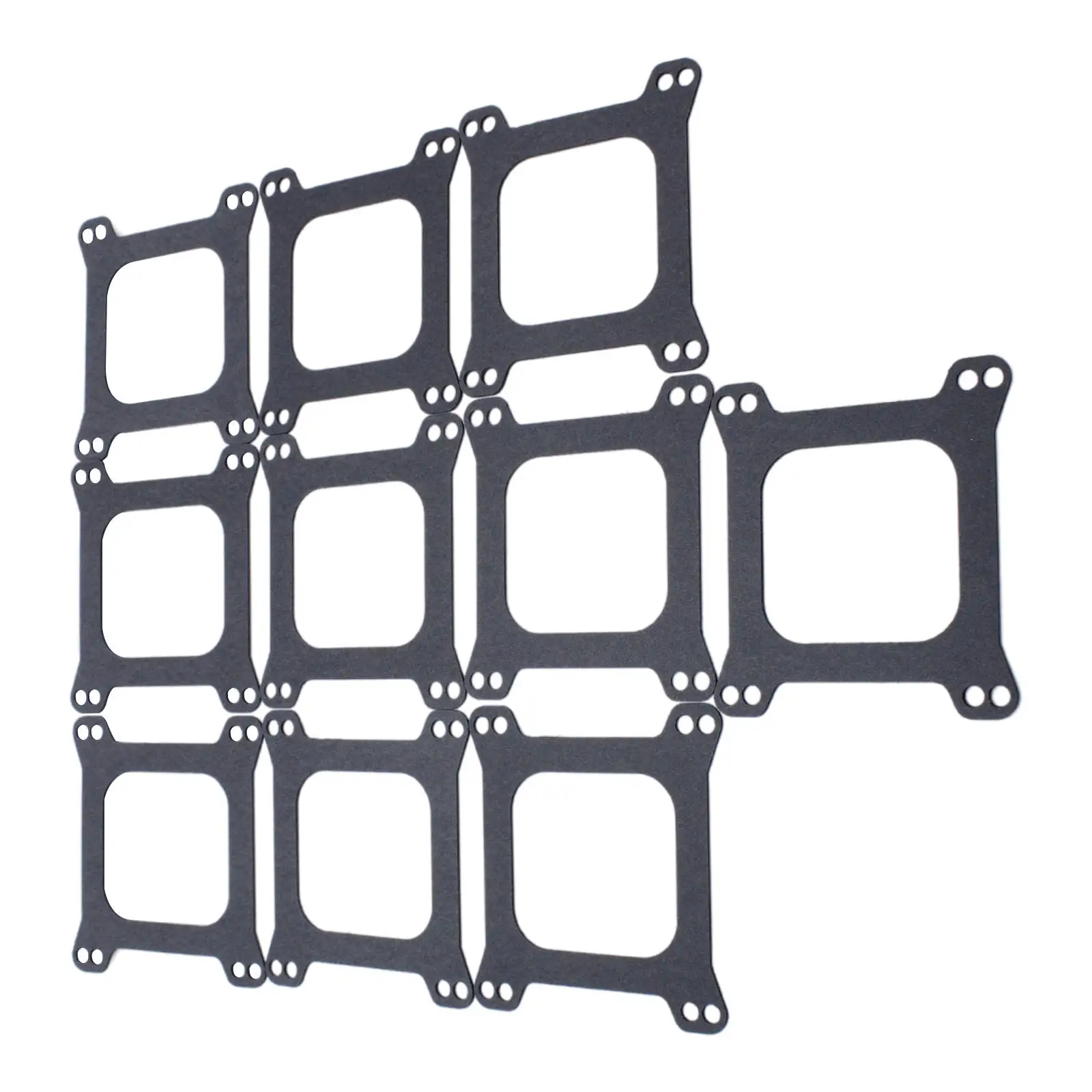 10 Pieces Carburetor Gasket Kit 2033 Square Bore High Temperature Base Gaskets for Barry Grant