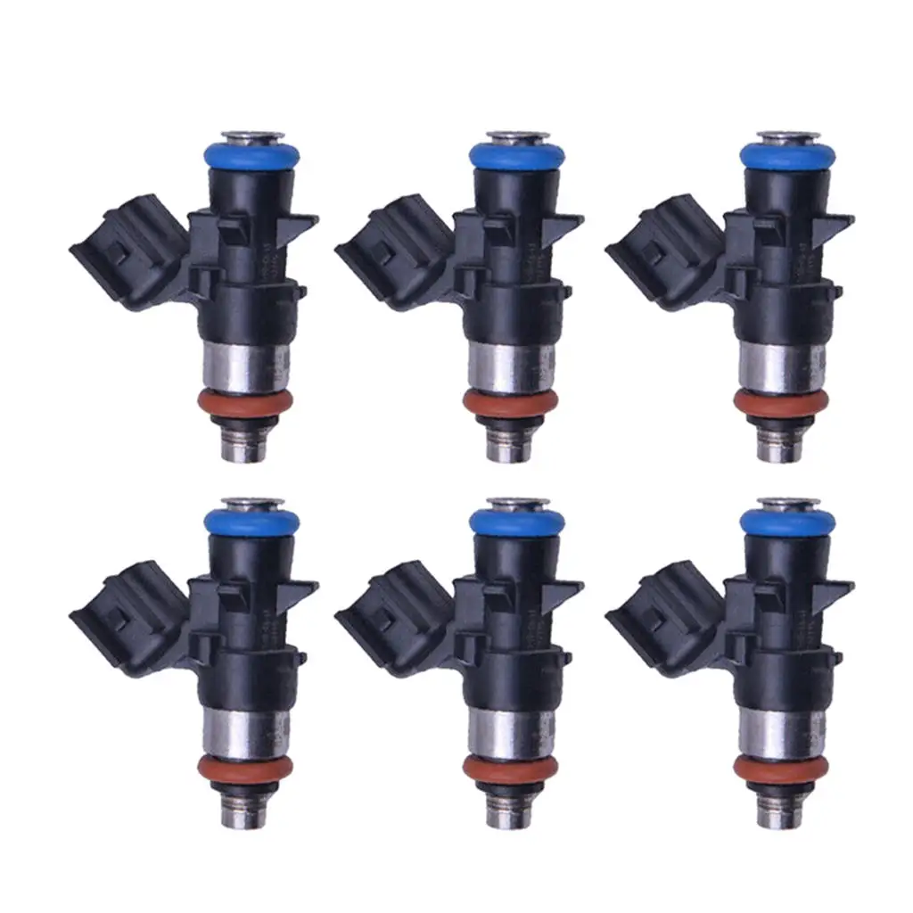 6 Pieces Car Fuel Injectors 0280158233 Nozzle for Chrysler 200 300 Town Country 3.6L 2011-2017 Injector Set 05184085AC FJ1147