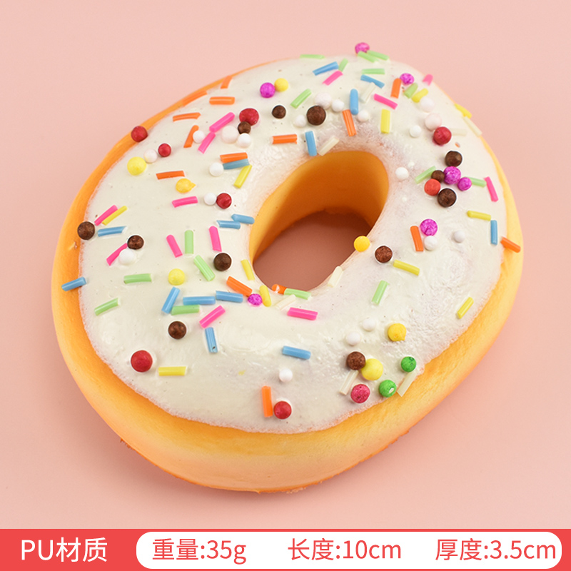 10 cm große, simulierte Donuts, Brot, Stressabbau, künstliches Brot, Kuchen, Heimdekoration, Hochzeitsdekoration, Fotografie-Requisiten, 1 Stück – Detail 8