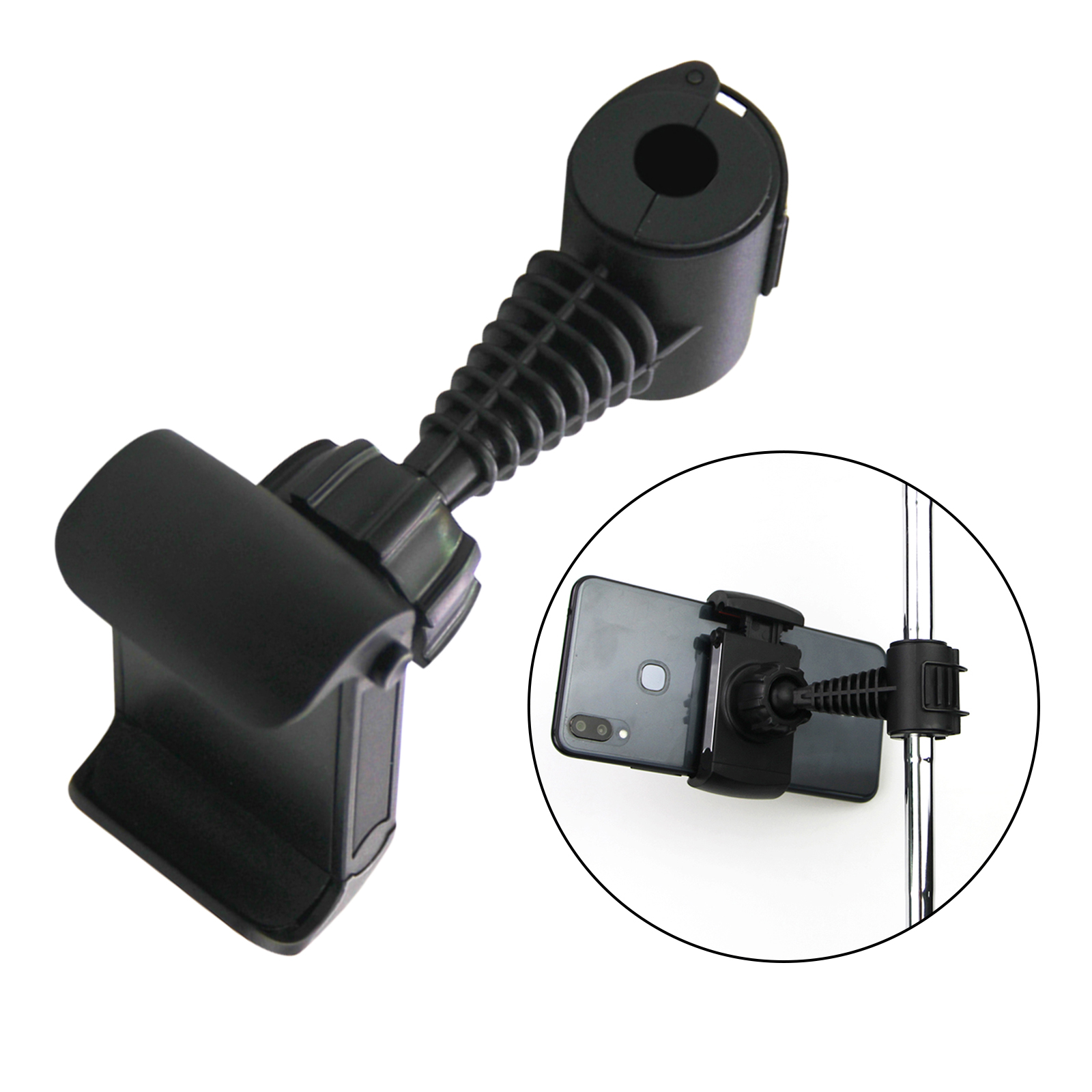Universal Extendable Golf Cell Phone Camera Holder Swing Recording Training Aid