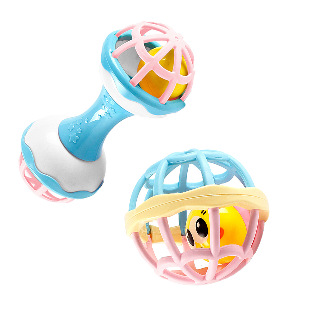 Baby Rattle Toddler Newborn Kids Hold Shaker Bell Rattles Sound Sensory Toy