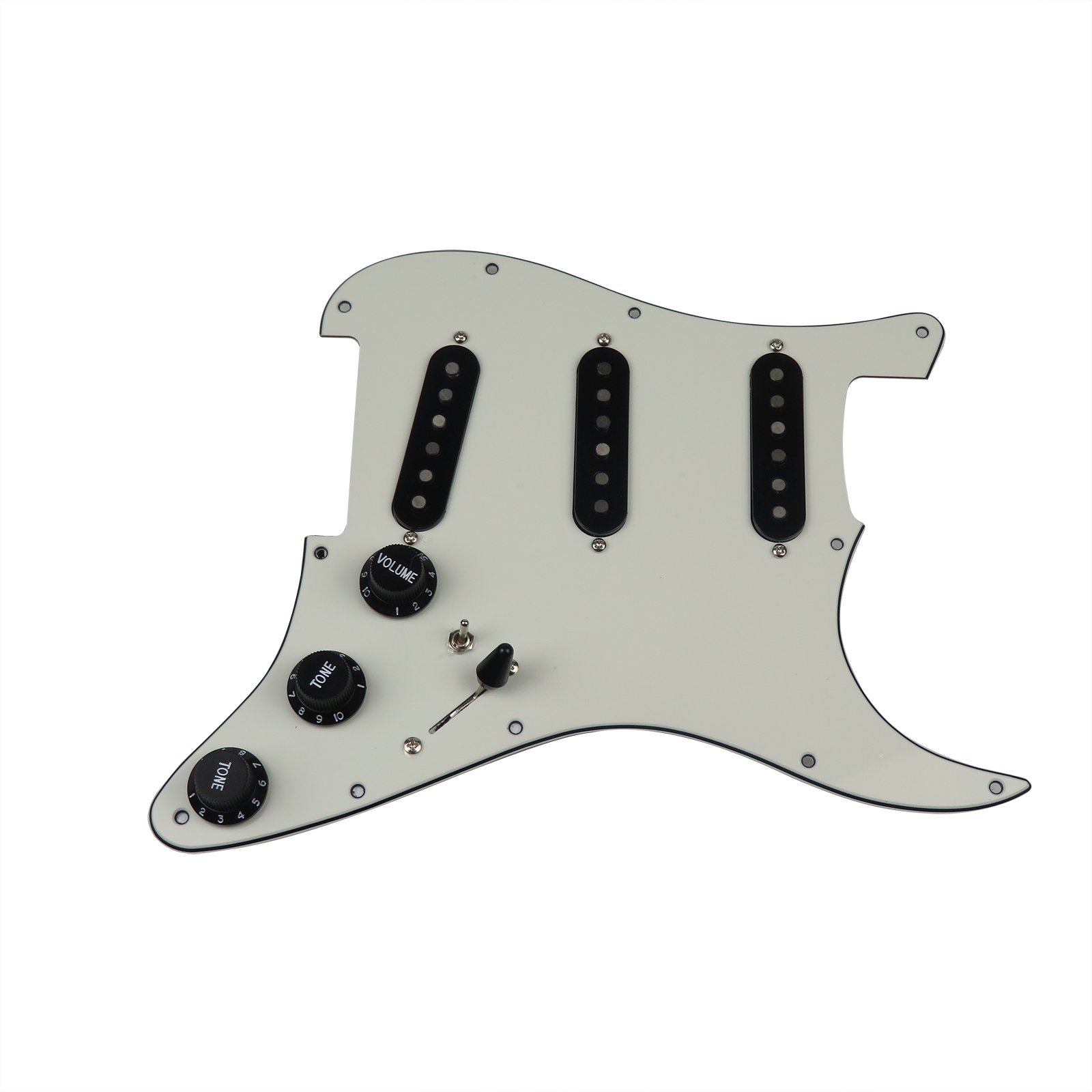 fender strat pickguard with pickups