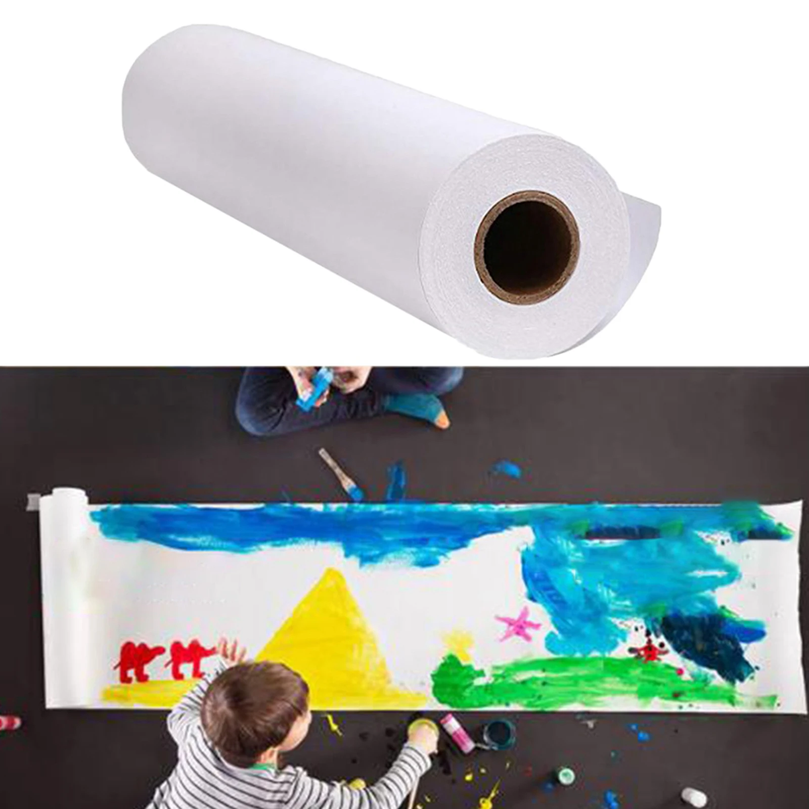 2x Tabletop Paper Roll Dispenser Artist Easel Paper for Oil Painting Watercolor