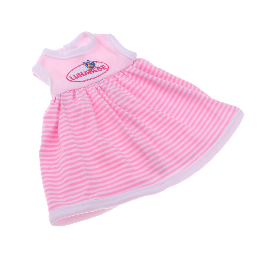 Cute Striped Sleeveless Skirt Casual Clothes for 25cm Mellchan Girl Doll Girl Gifts
