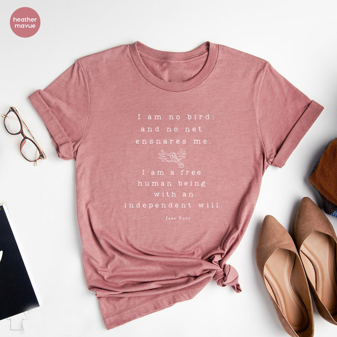 literárias de jane eyre camisa feminista camiseta