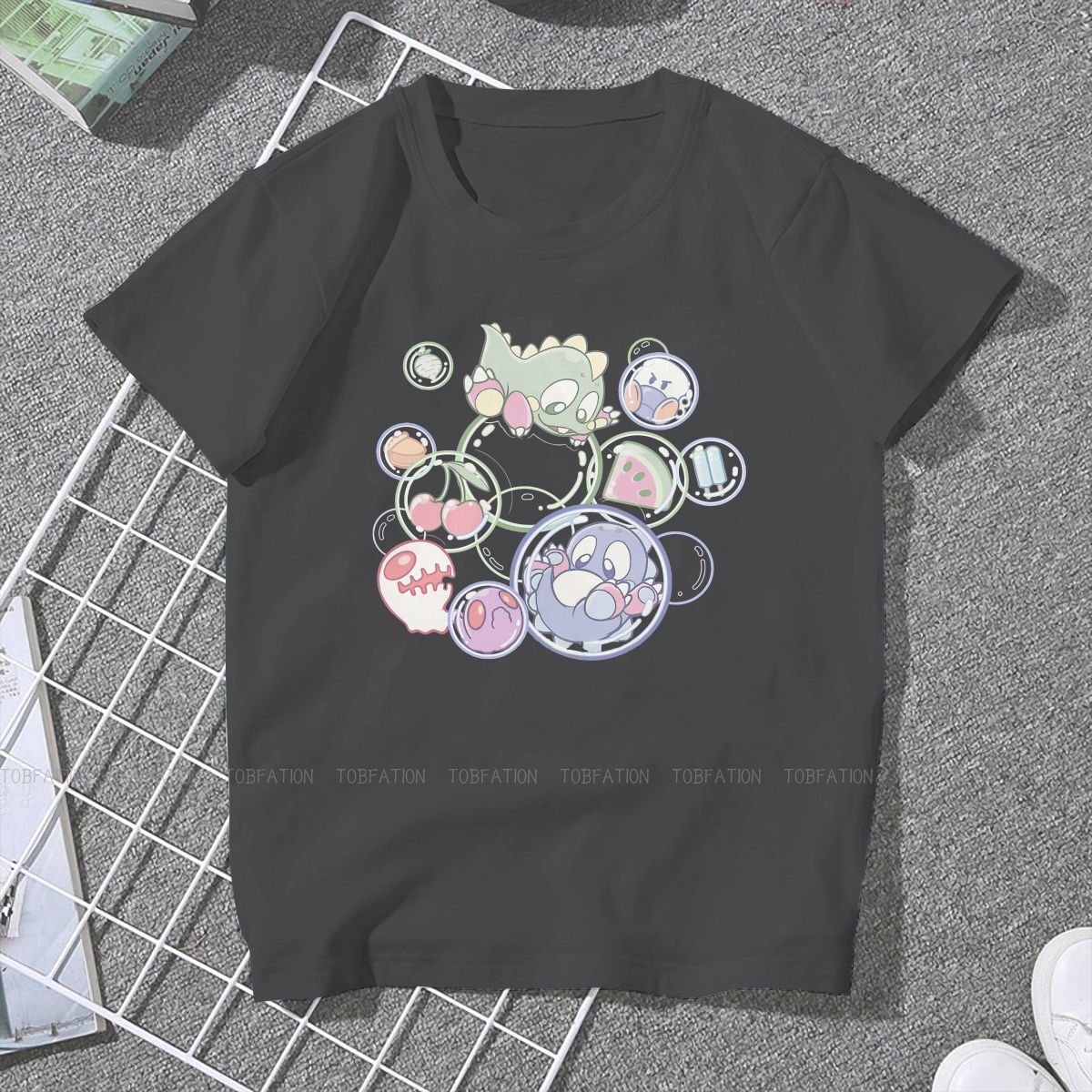o Kawaii Kaus Grafis 4XL Mode Longgar 