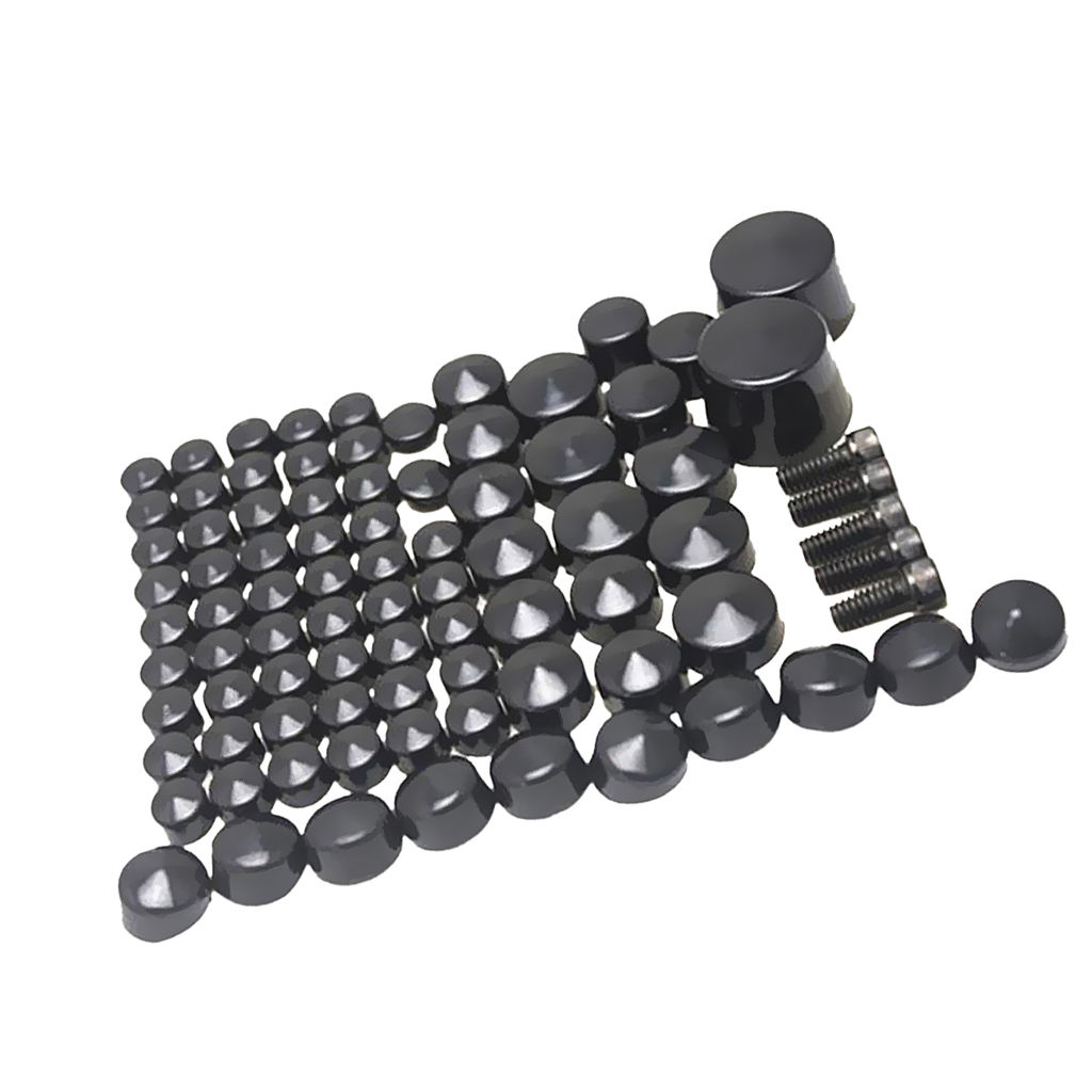 Plastic Bolt Lug Nut Caps Covers Set for Harley Twin Cam  2007-2016