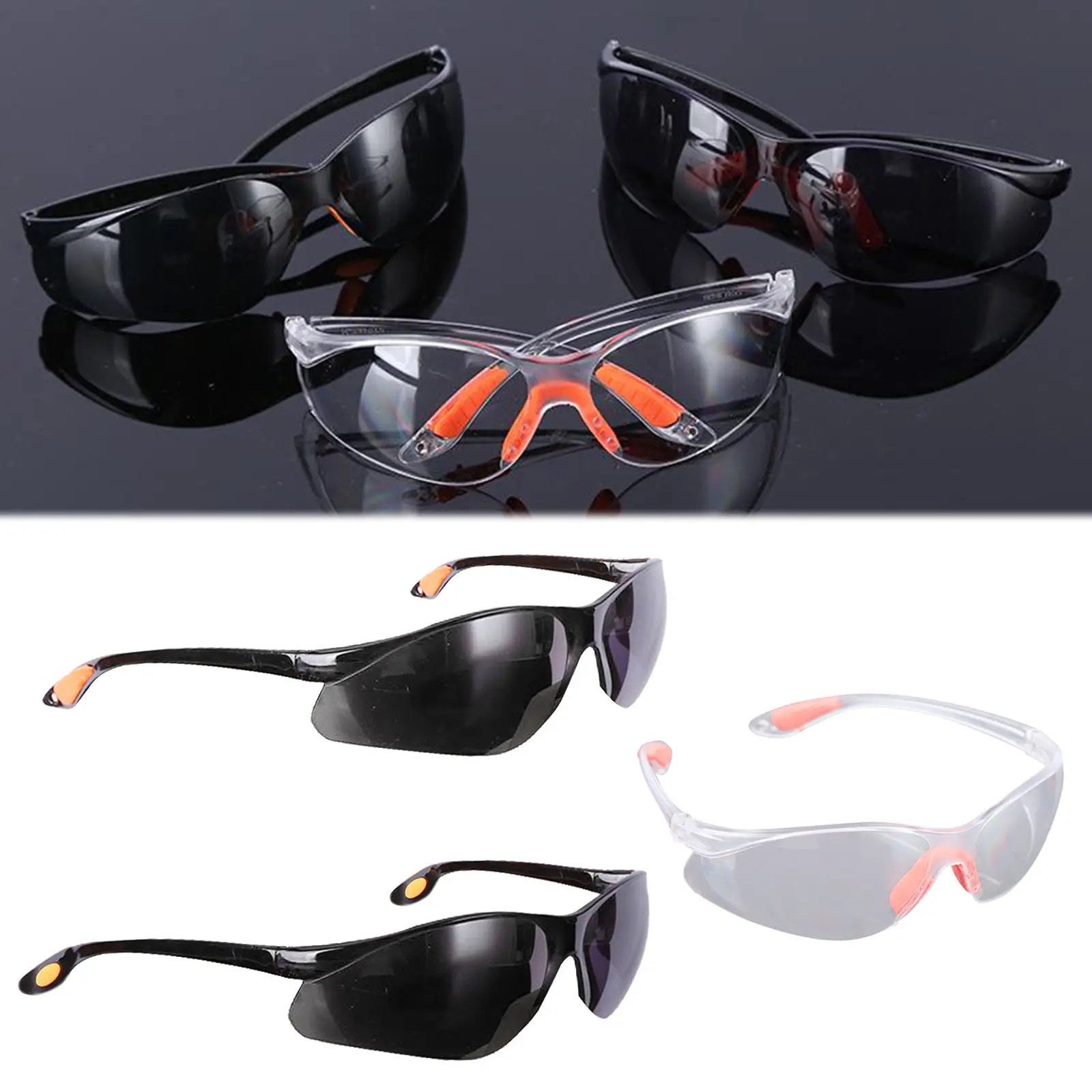 Protective Safety Glasses,Crystal Clear & Anti-Fog Design,High Impact Resistance,Perfect Eye Protection for Lab, Chemical