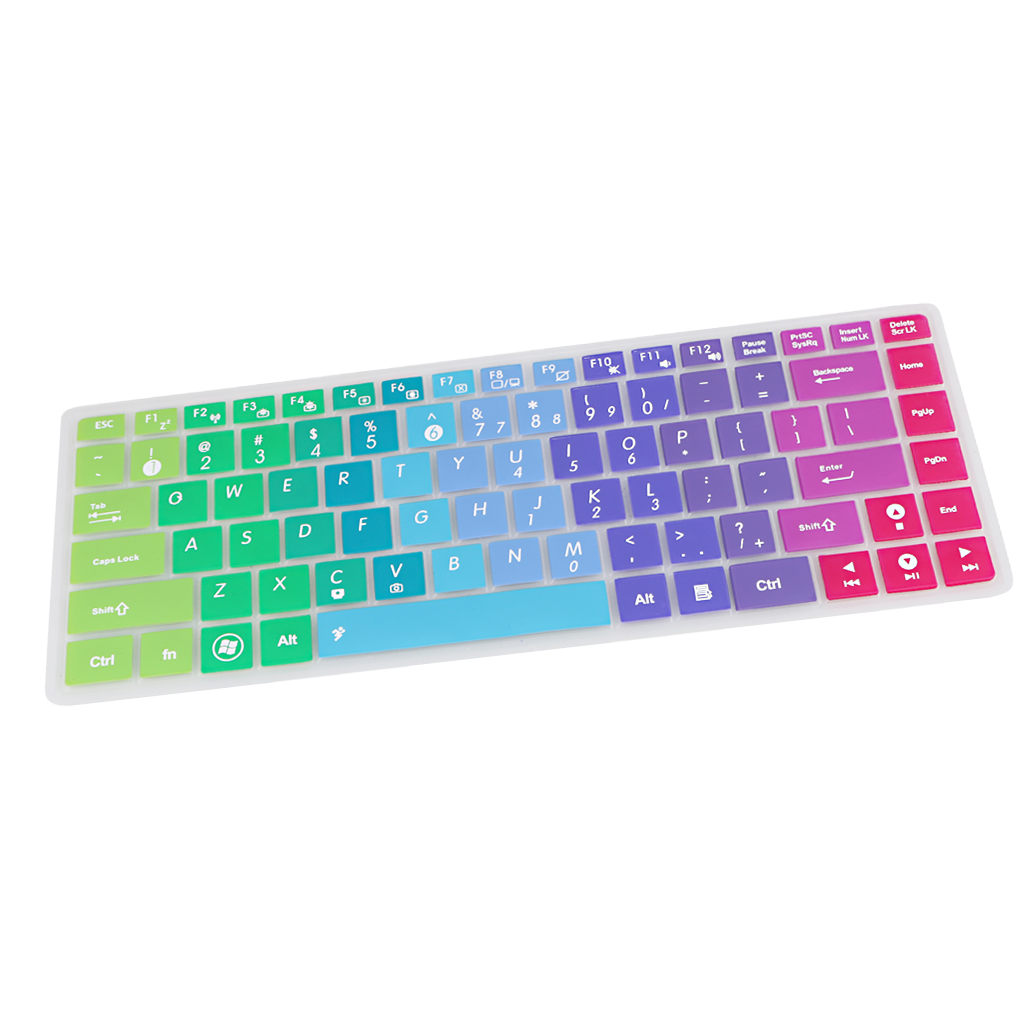 Waterproof Silicone Keyboard Protector SKin Cover for ASUS K40 P80 P81 Color