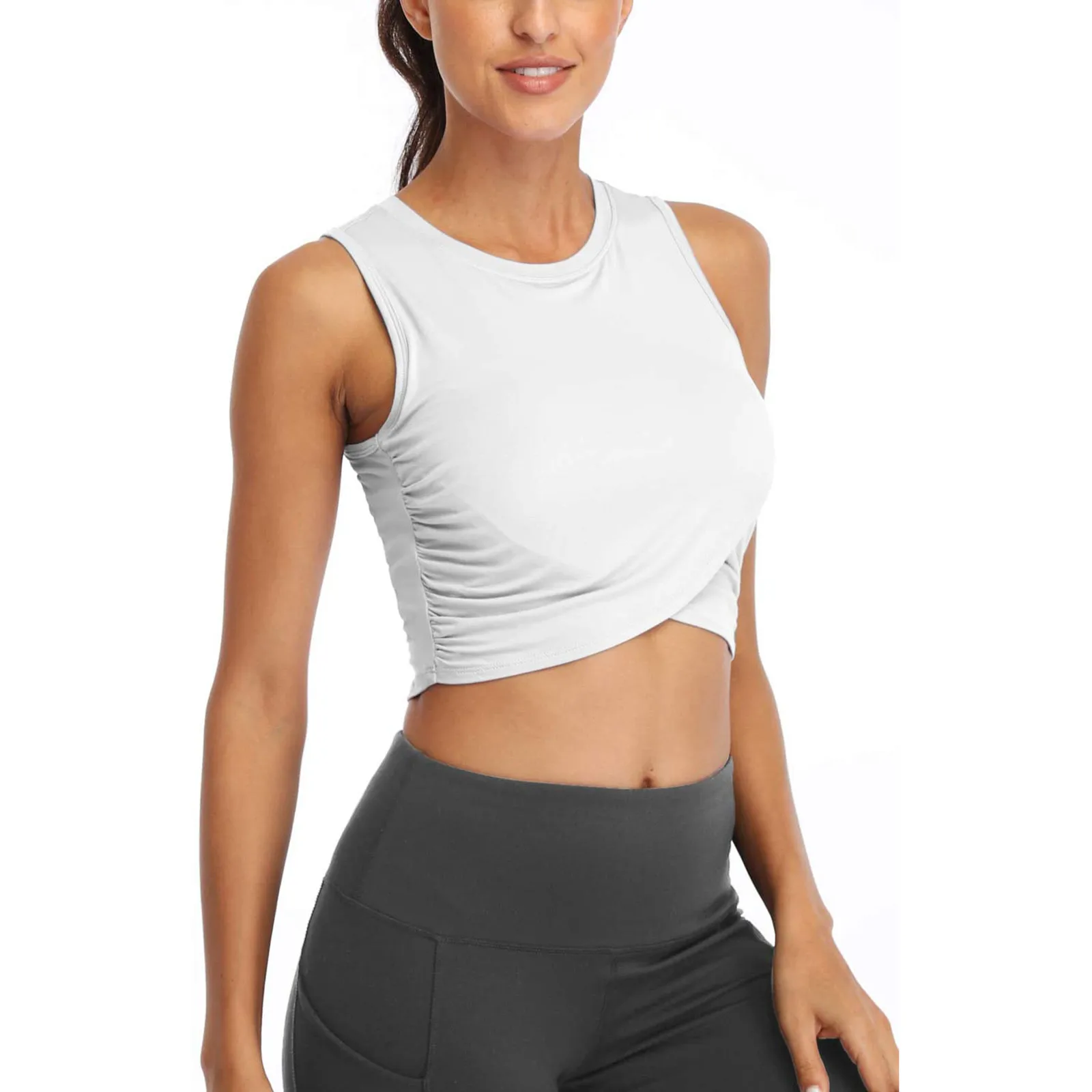 Women Sport Bra Fitness Yoga Running Vest Underwear Padded Crop Tops Underwear Wireless Gym Top Bras Workout Crop Tops d3
