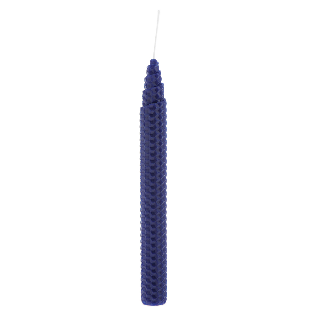 8.27 Inch Beeswax Taper Candles in Natural - 100% Beeswax Honeycomb Candles with Cotton Wick