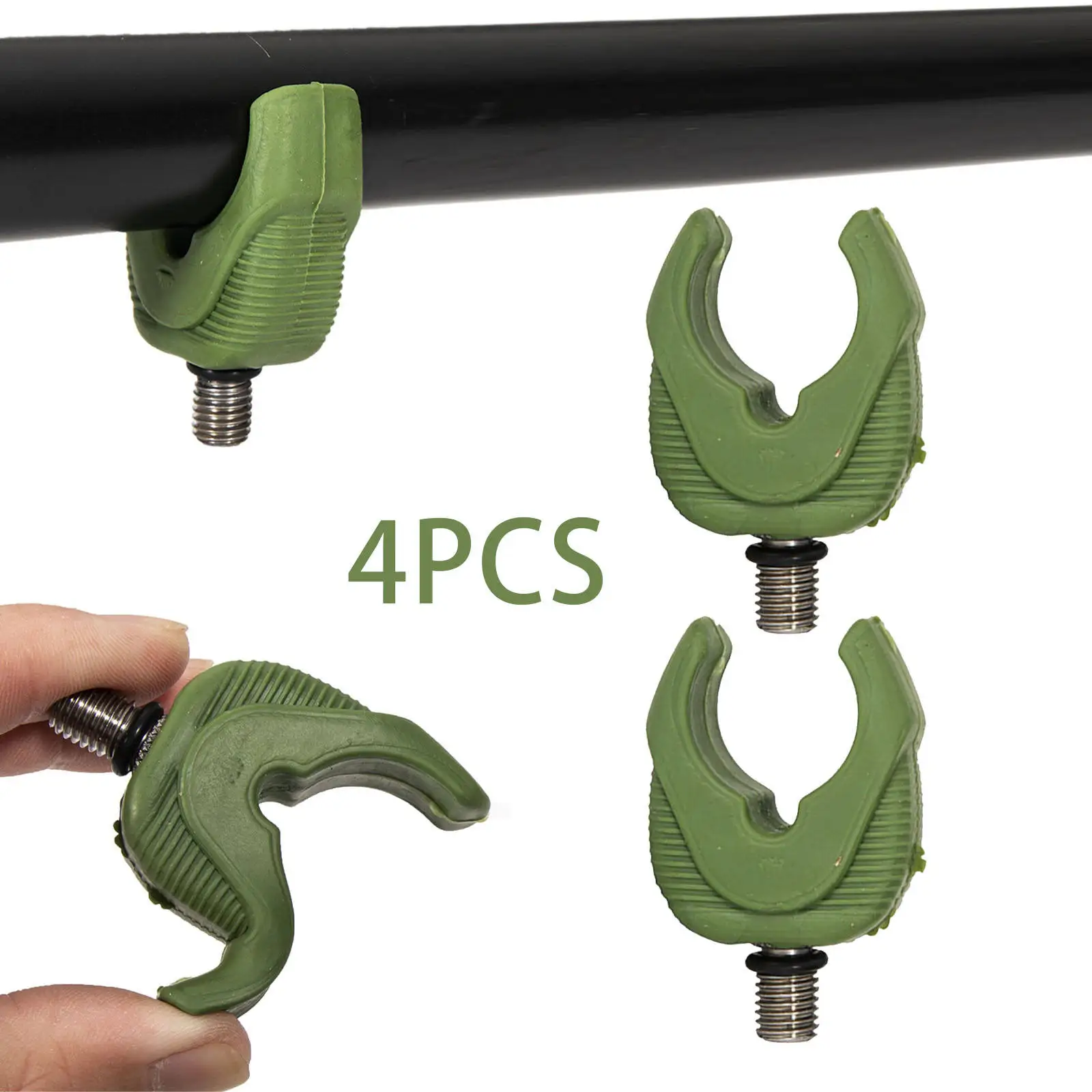 4Pcs Fishing Rod Butt Rest Pod Stand Bracket Head Holder Accessories