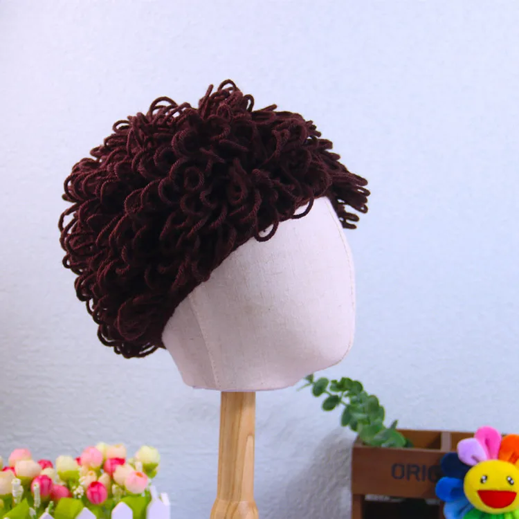 HoneyCherry Baby Photo Wig New Style Children's Photography Wig Explosion Wig Cute Short Curly Fan Head Newborn Photography baby accessories girl