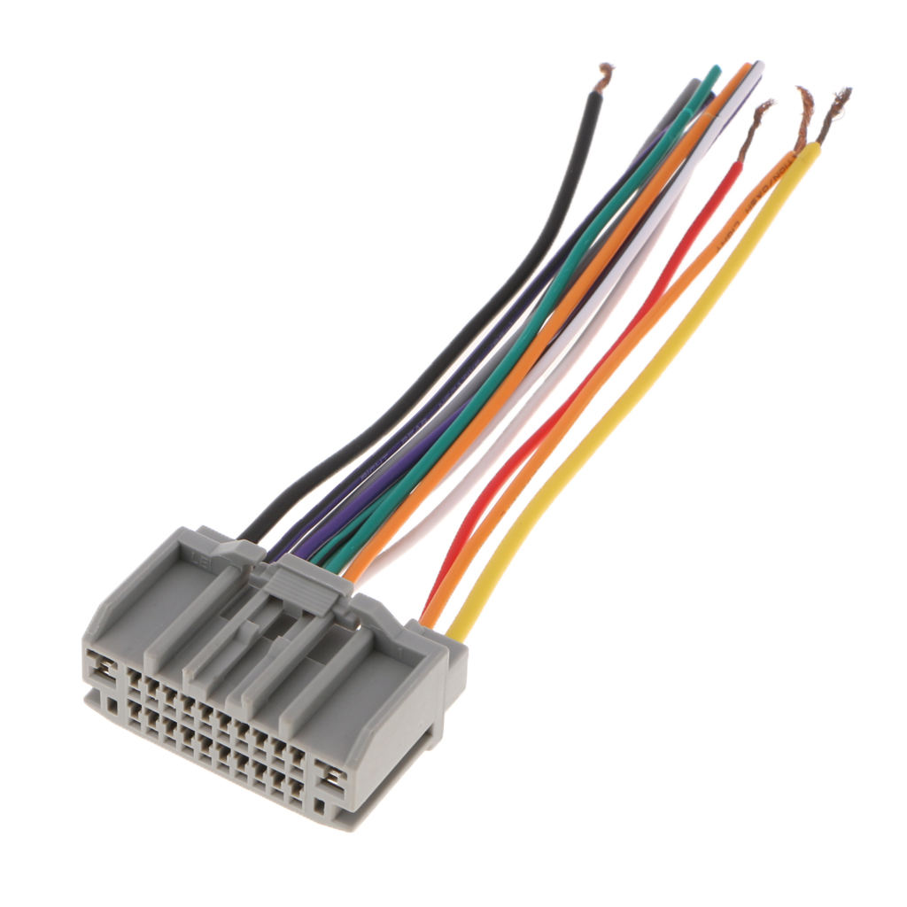 Car Stereo CD Player Wiring Harness Wire Cable Female Plug Car Audio Wiring Harness kit for Jeep for Wrangler 146x40x14mm