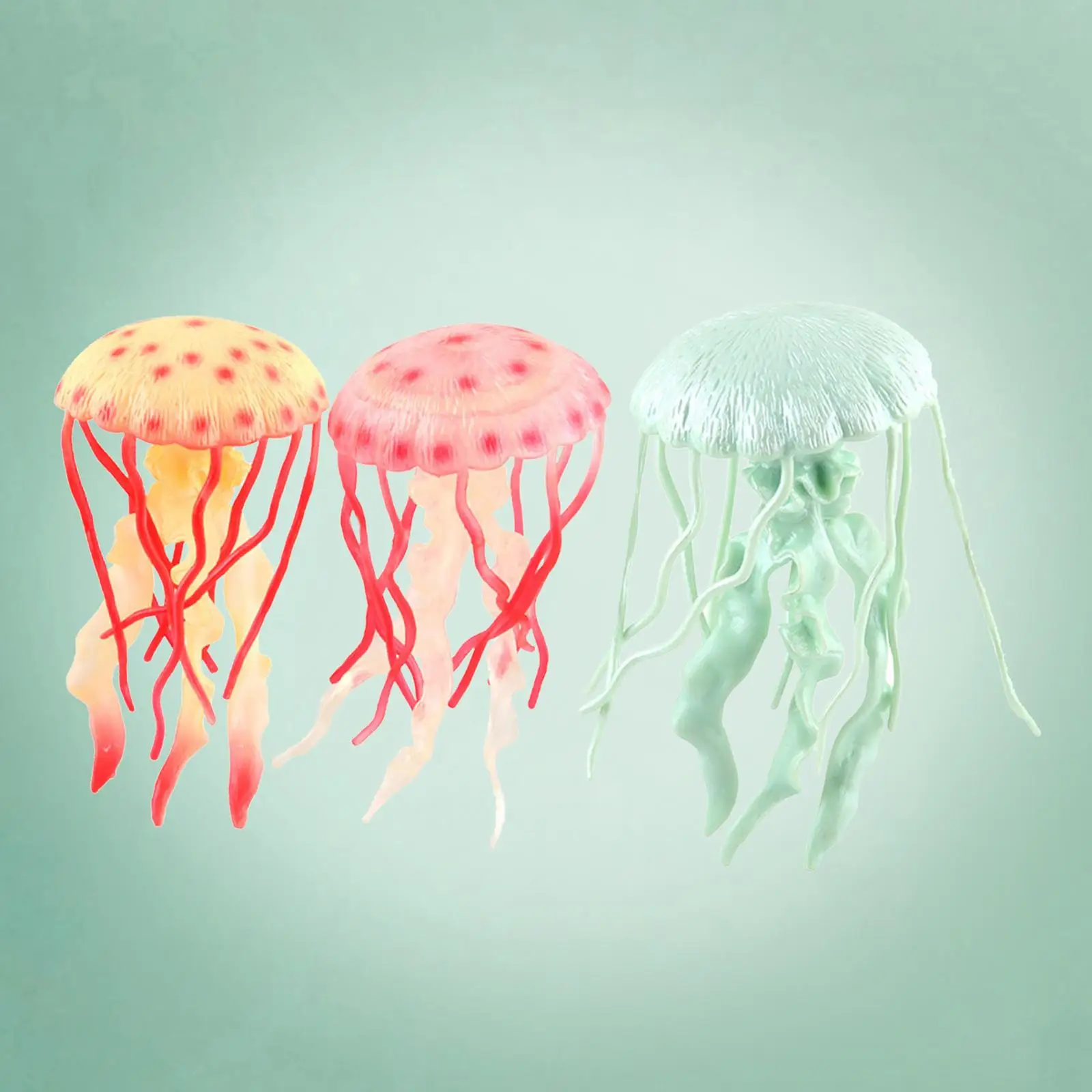 PVC Jellyfish Model Sea Creatures Model Figurine Science Toys Early Education Cognition Gift Simulation Model Simulated Birthday