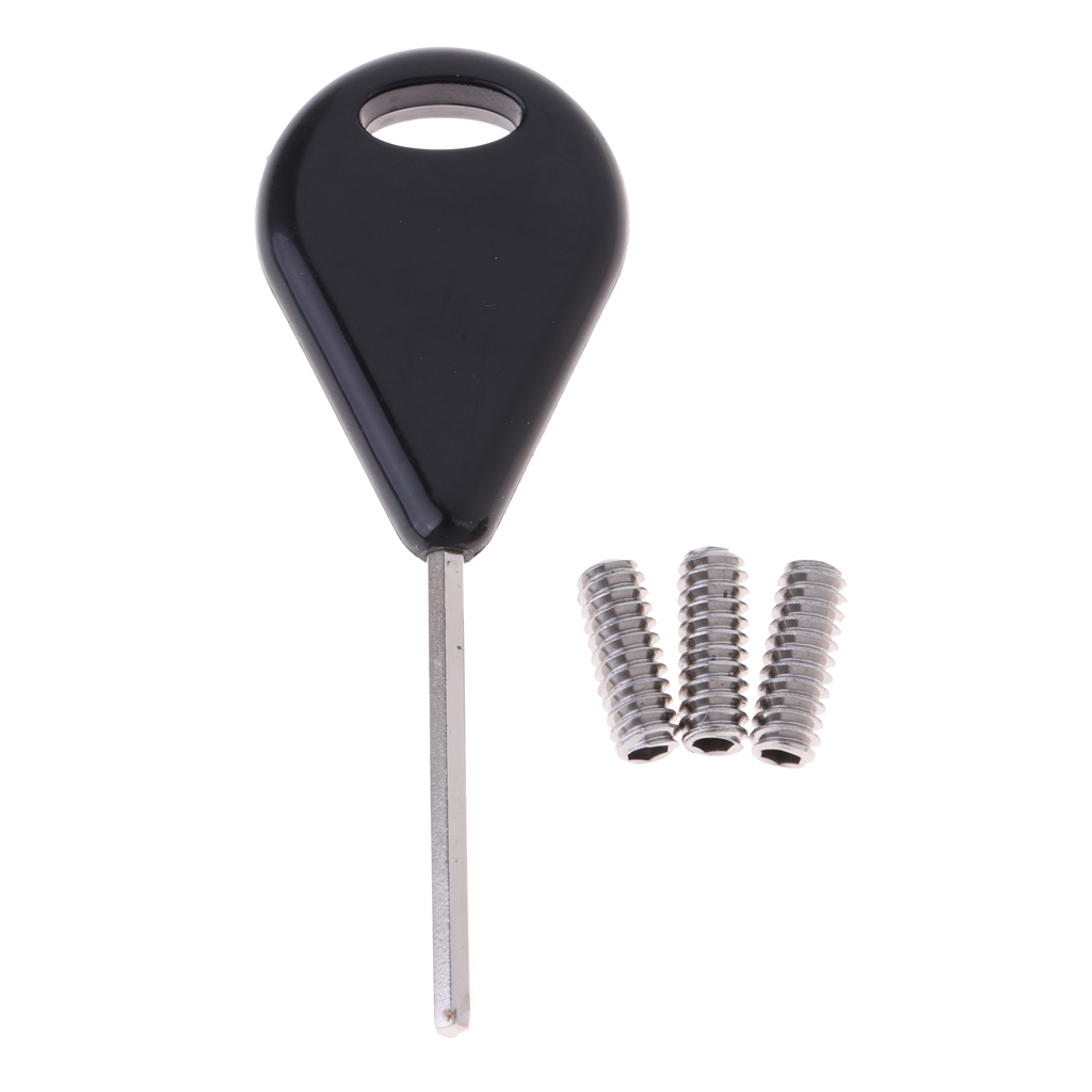 Surf Fin Key & Fin Screw for Future 1 Key with 3 Screws Plate Longboard Surfboard Paddleboarding