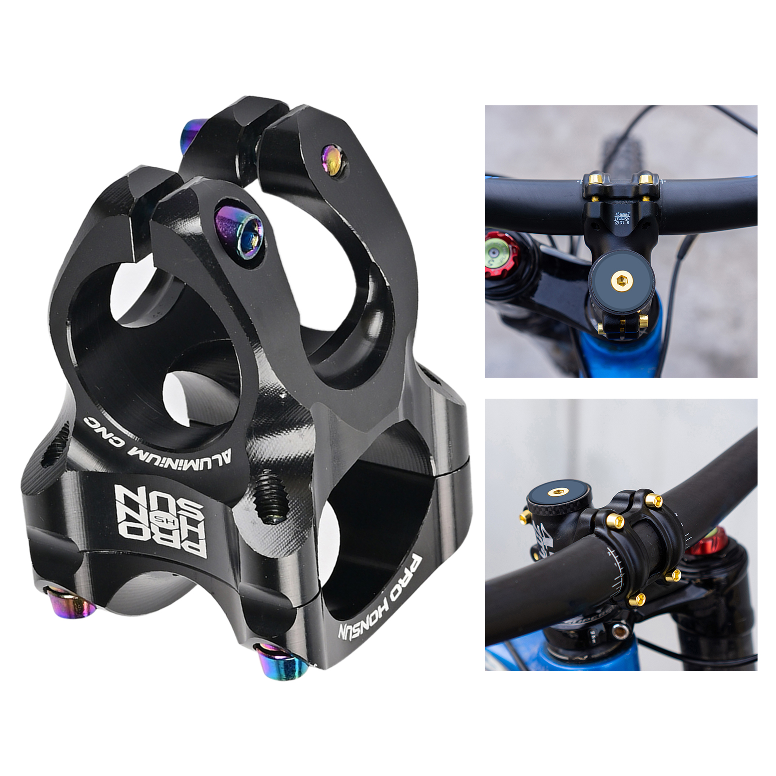 MTB 31.8mm Stem CNC Handlebar Bicycle Ultralight 0 Degree Rise Enduro 28.6mm Steerer Mountain Bike Parts Replacement