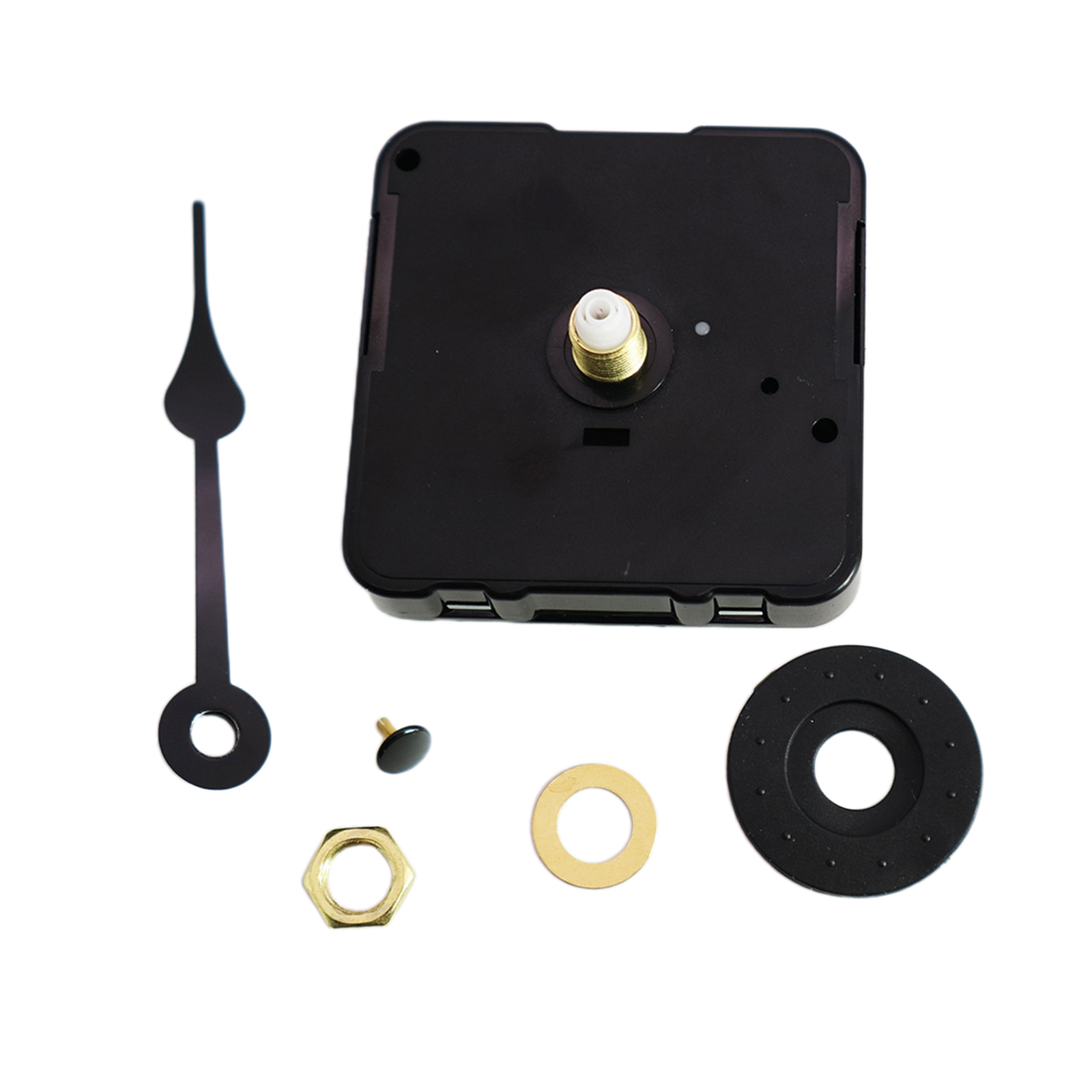 Clock Motor Movement Wall Clock Mechanism DIY Repair Parts Replacement with Hour Hand, Shaft Length 0.5Inch/ 13 mm, Black