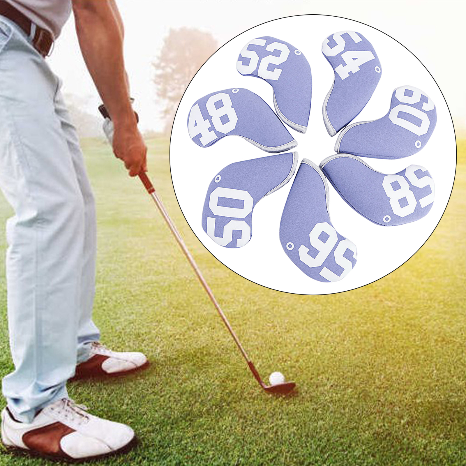 10Pcs Number Golf Iron Head Covers Iron Headovers Wedges Covers Golf fan supplies 48° 52° 56° 60°