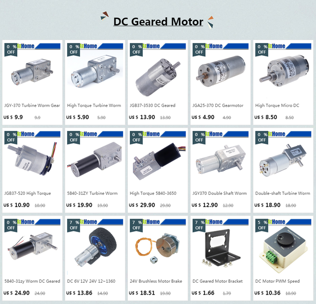 High Torque Turbine Worm Gear DC Geared Motor 4632-370 6V
