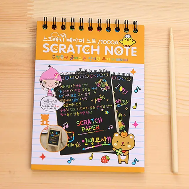 ARVANA Sketch Scratch Paper Note Drawing Book for kids painting