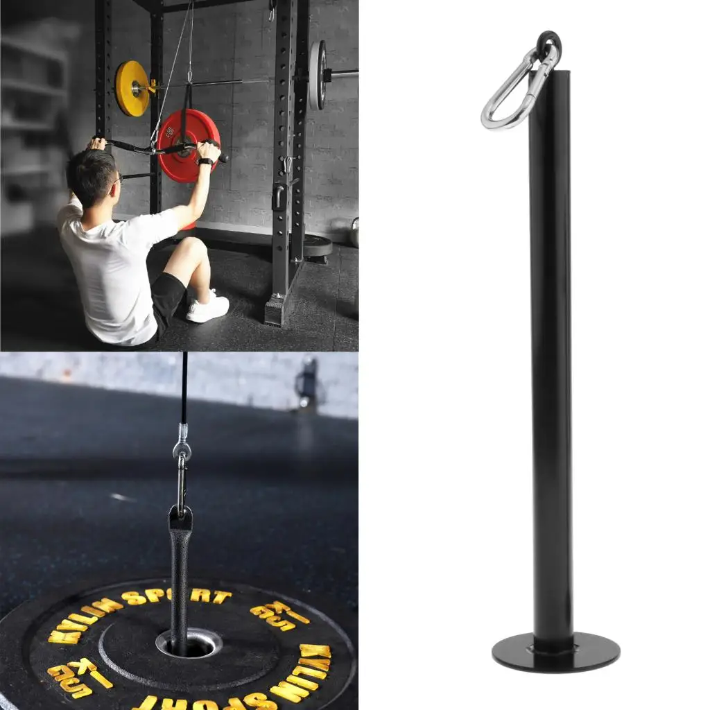 Fitness Weight Plate Loading Pin Stand Workout Weight Lifting Bracket Rack Snap Clip Pulley Cable Machine System