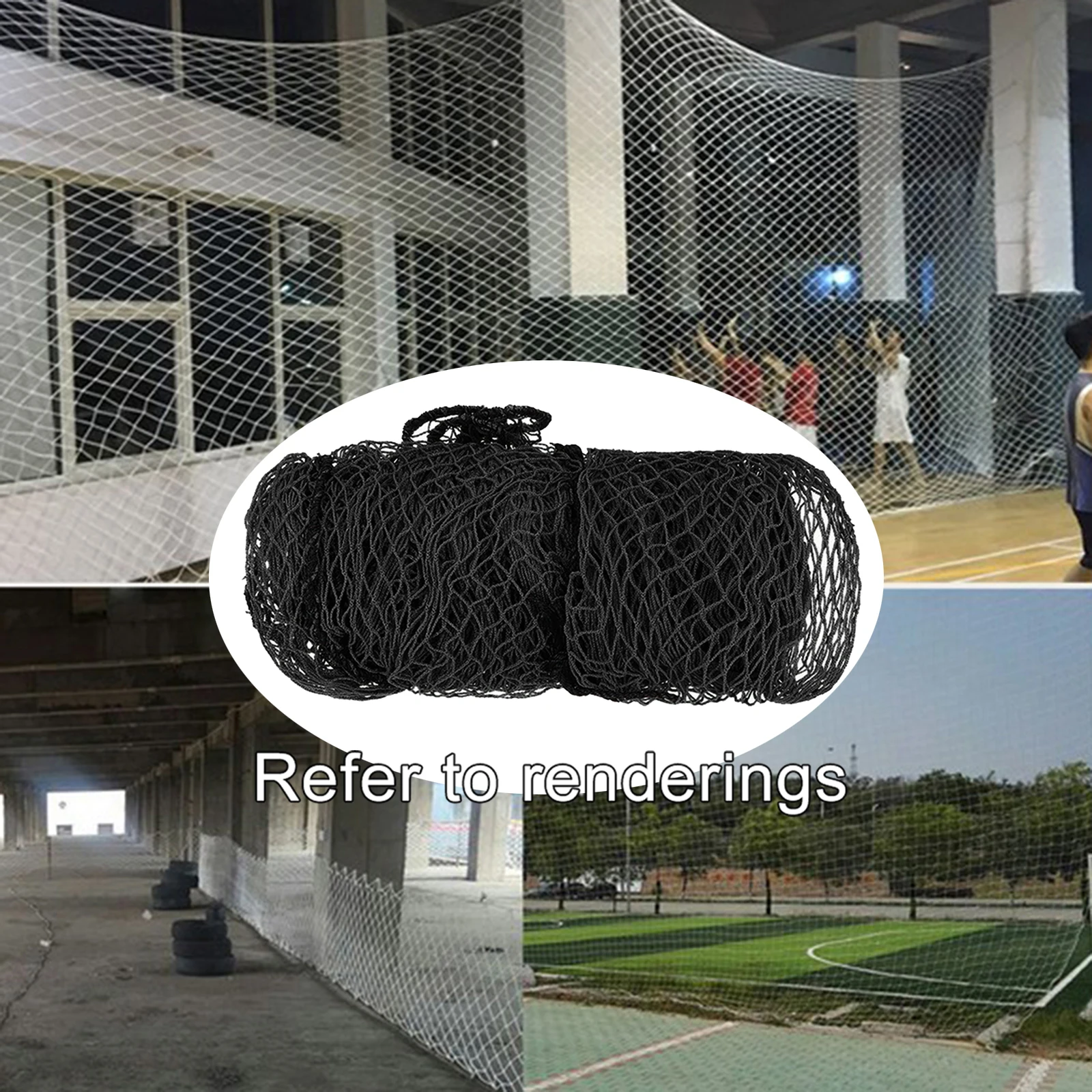 3.3Yard Portable Golf Practice Net Heavy Duty Rope Border Sports Barrier Swing Training Netting Indoor/Outdoor