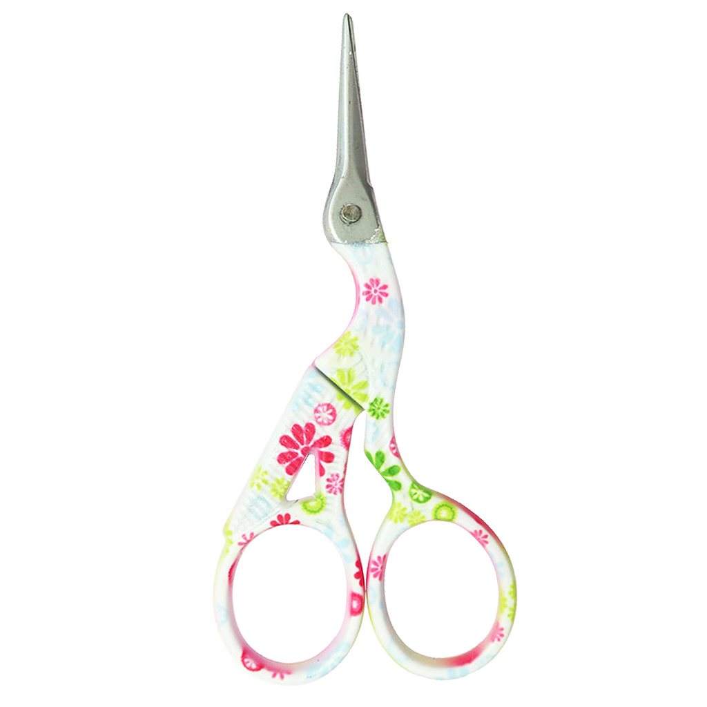 Small Stainless Steel Classic Stork Scissors Crane Design Sewing Scissors DIY Tools Dressmaker Shears for Embroidery, Craft