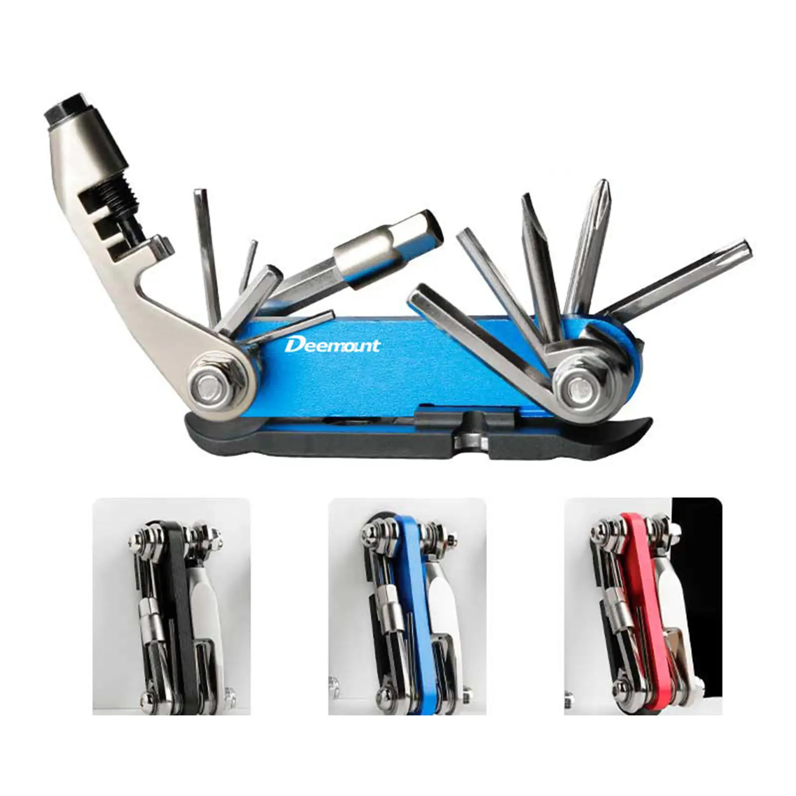14 in 1 Bike Repair Tool Kit Multi Function Bicycle Spoke Wrench for Road Bike MTB