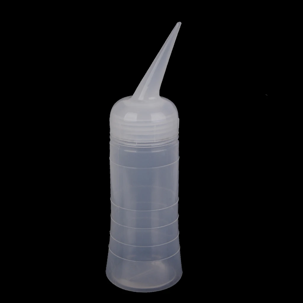 Hair Dye Color Tint-perm Applicator Bottle Angled Tip 5oz. Plastic Bottle