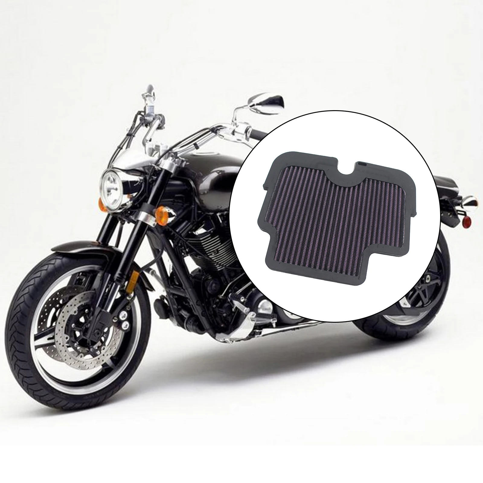 Motorcycle Air Intake Filter Cleaner, Fit for Kawasaki ER650 ER-6N 2009-2011 Motorbike Replace Accessories