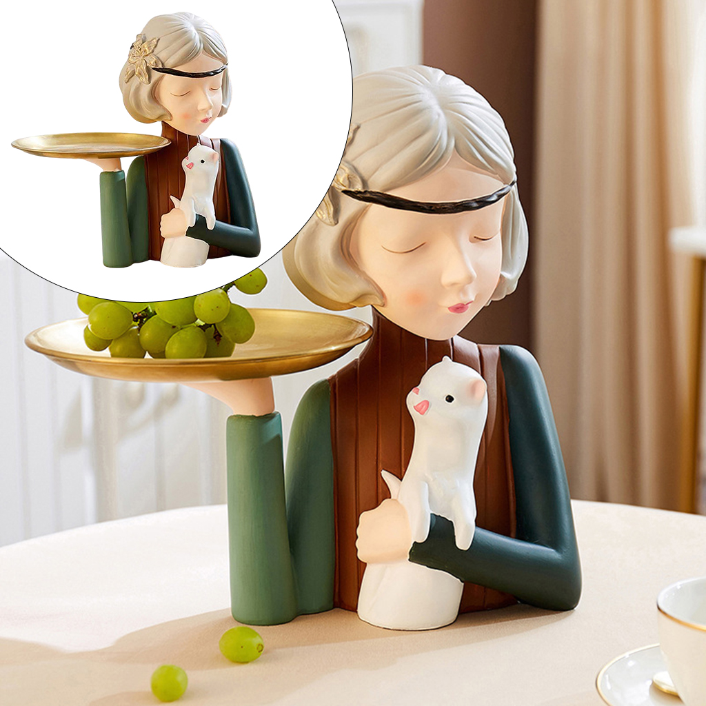 Fashion Bubble Girl Fairy Sculpture Resin Desktop Statues Figure Gift for Girlfriend Girl