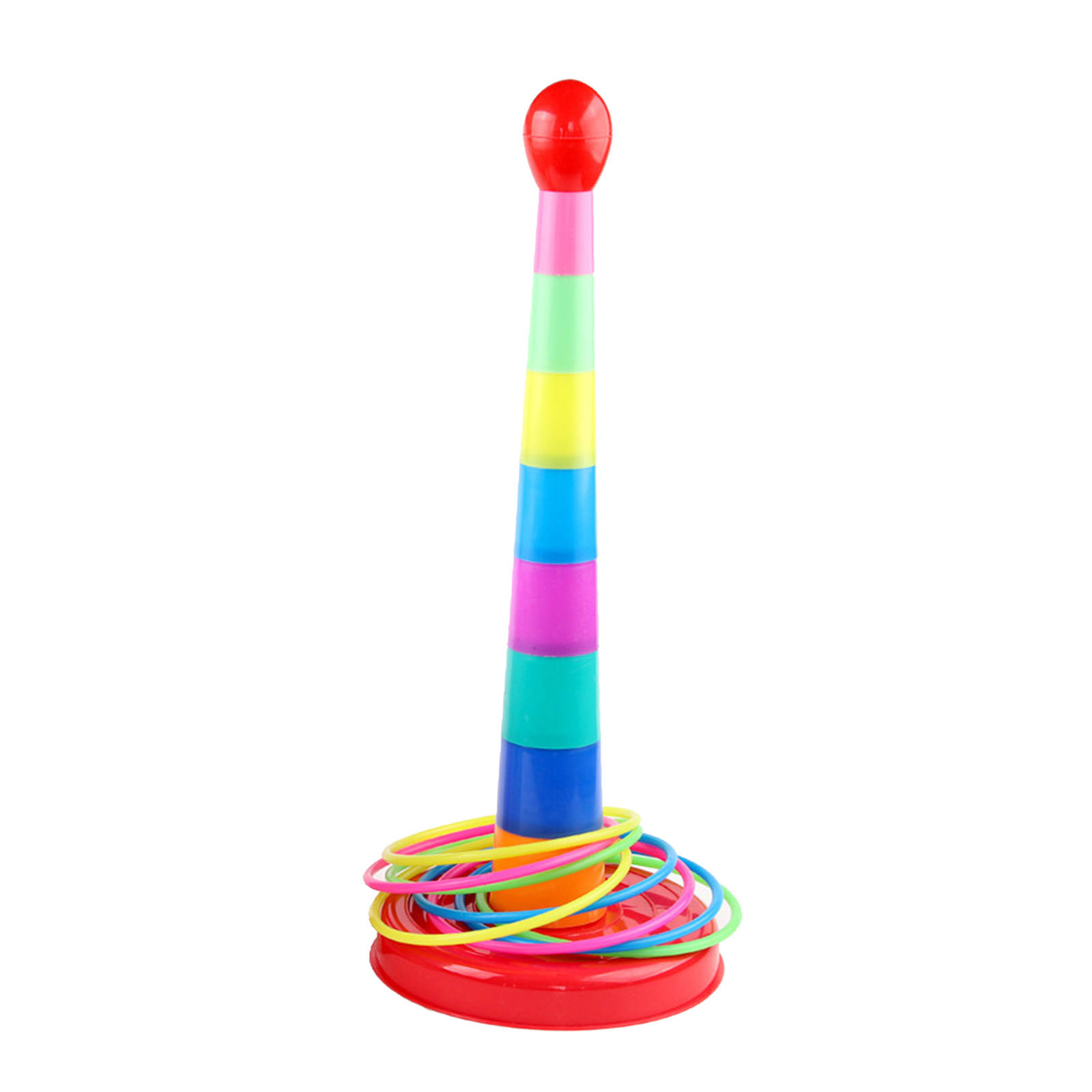 Hoop Ring Toss Ring Carnival Toss Games Set Outdoor Plastic Cones Bean Bag Ring Toss Games For Kids Children Party