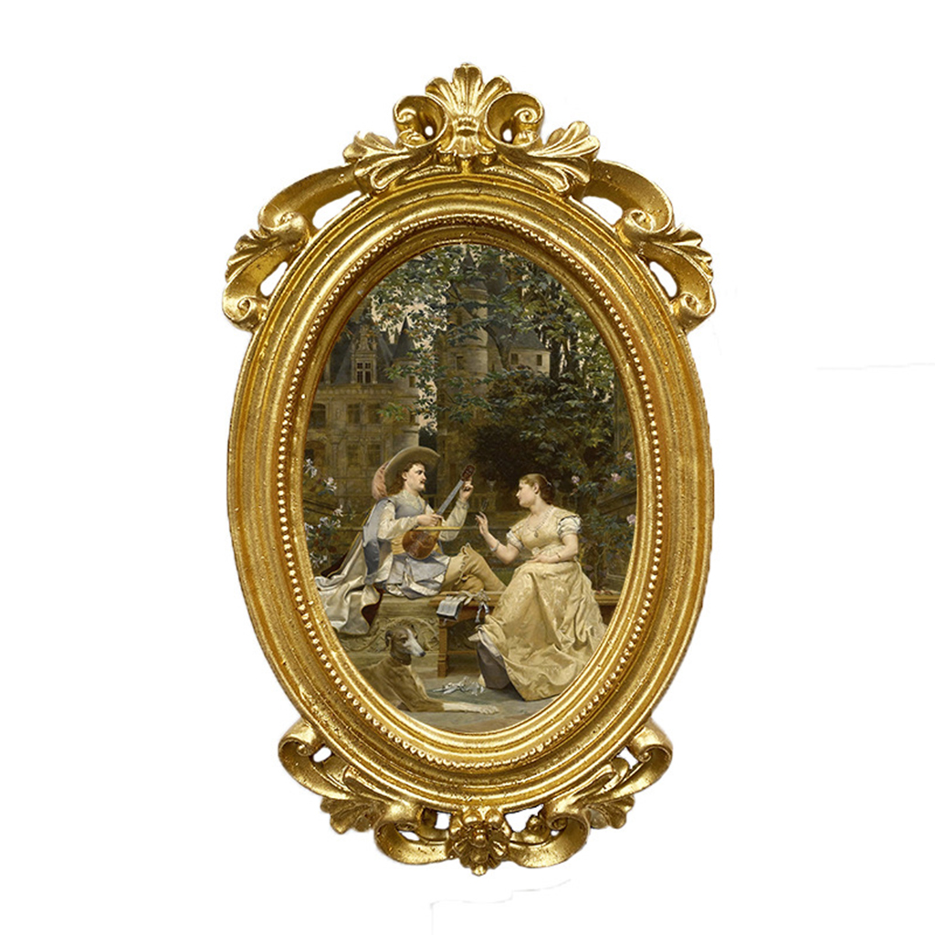 Photos Frame Decorative Ornament Decoration Gold Classic Holder for Living Room Home Decor Bedroom Bathroom Movie Theater