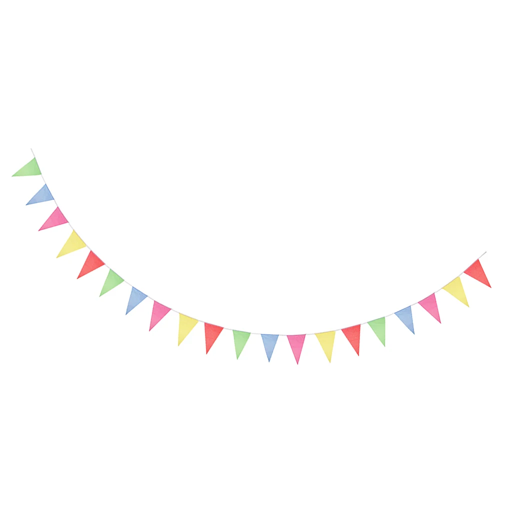 38m Pennant Chain Flag Pennants Decor Party Wedding Event Garland