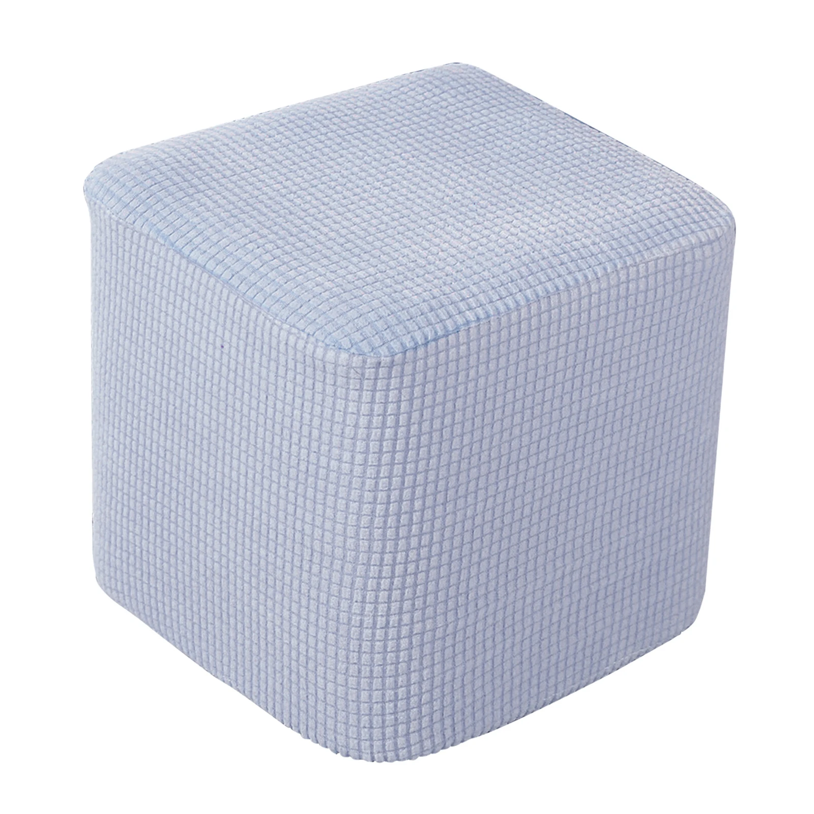 Square Shape Footstool Cover Mini Chair Sofa Slipcover for 10 `-13` Expandable Beanbag Footstool for Living Room Soft Cover