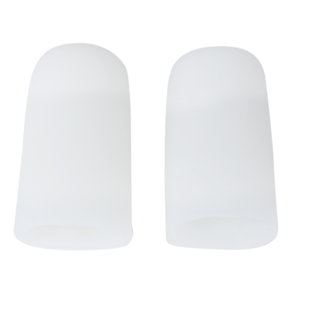 Mag 1 Pair Silicone Gel Toe Nail Caps Cushion Prevent Blisters Corns
