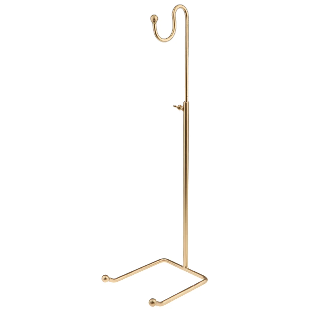 Single Hook Adjustable Stainless Steel Countertop Handbag Display Stand Hanger