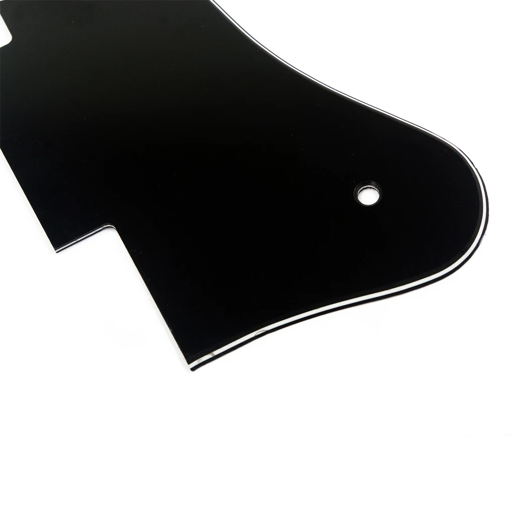 Durable 3-ply 2-hole Pickguard Scratch Plate for   ES335 Guitar Replacement Parts Black