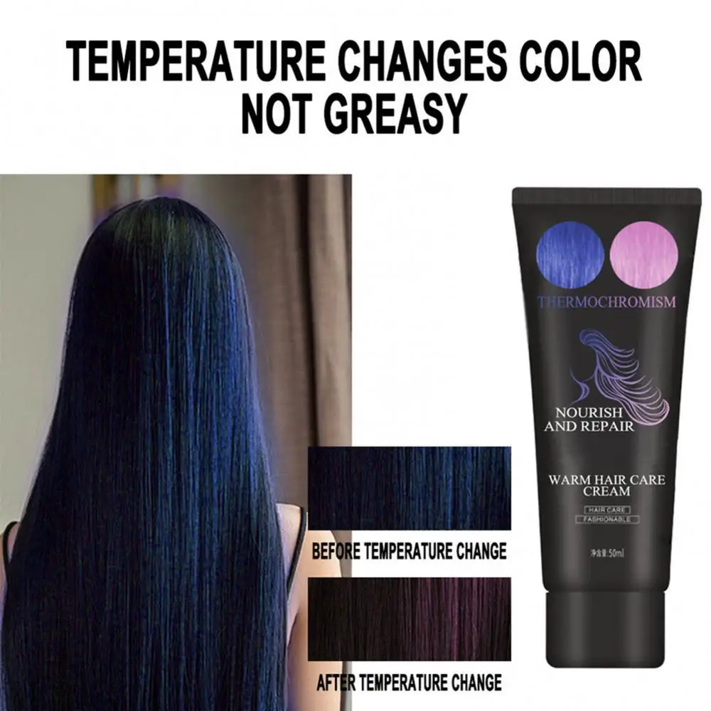 Hot Sale New 1pc Hair Color Thermochromic Hair Dye Gentle Scalp Easily  Change Hair Color Hair Dye Cream Beauty Hair 50ml Unisex - Hair Color -  AliExpress