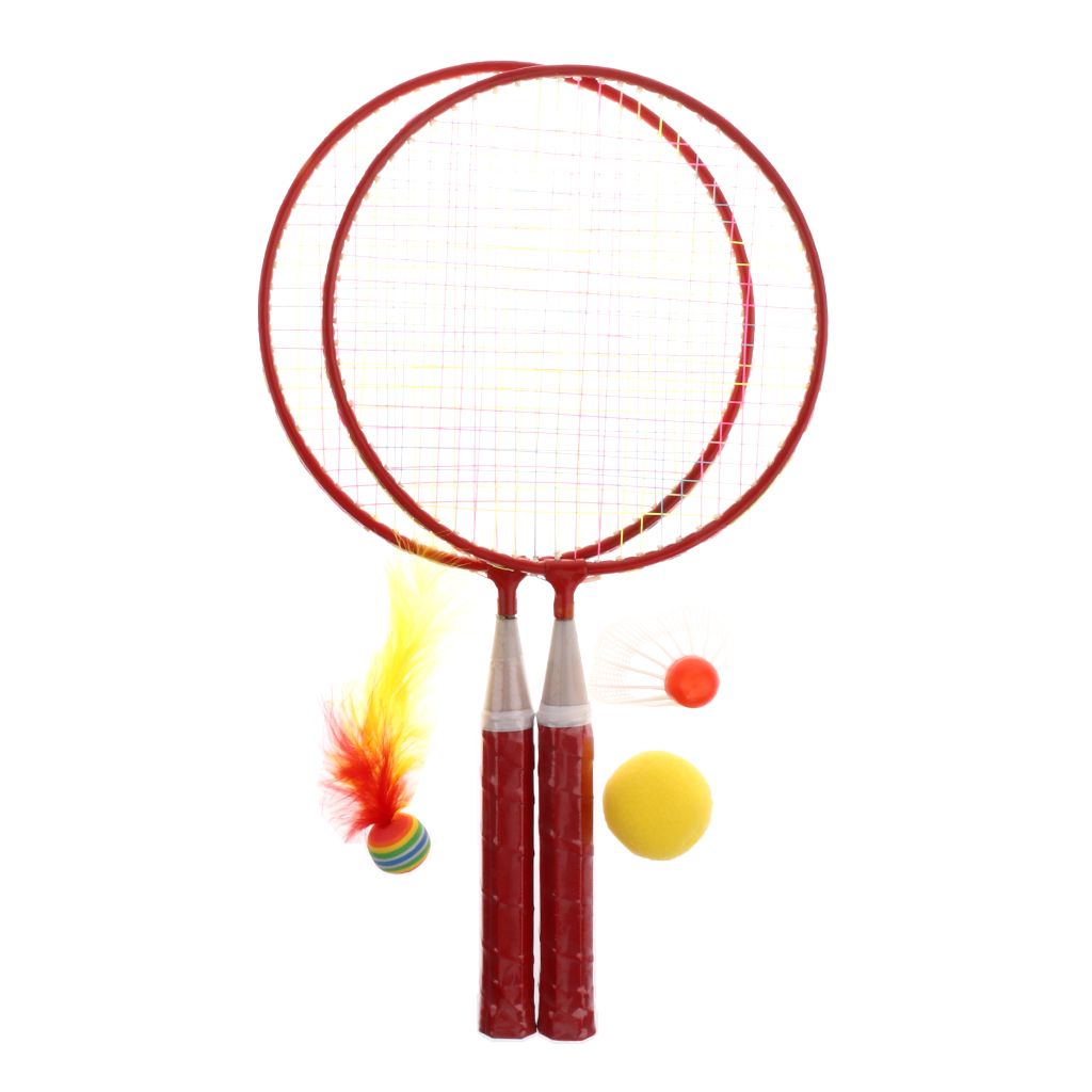 Kids Child Mini Badminton Tennis Rackets Birdie Whole Set Outdoor Indoor Sport Game Toys