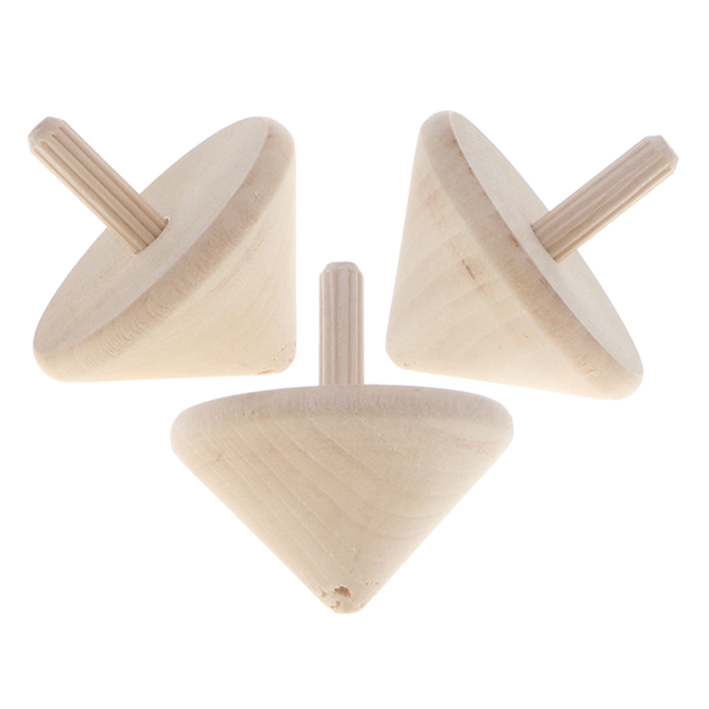 3x   Wooden      Gyro   Windsock   Peg - Top      Top   Toys   Fun