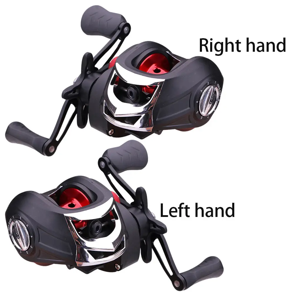 Baitcasting Reels, Compact Design Fishing Reel, 11LB Drag, Magnet Braking System, 7.1:1 Gear Ratio