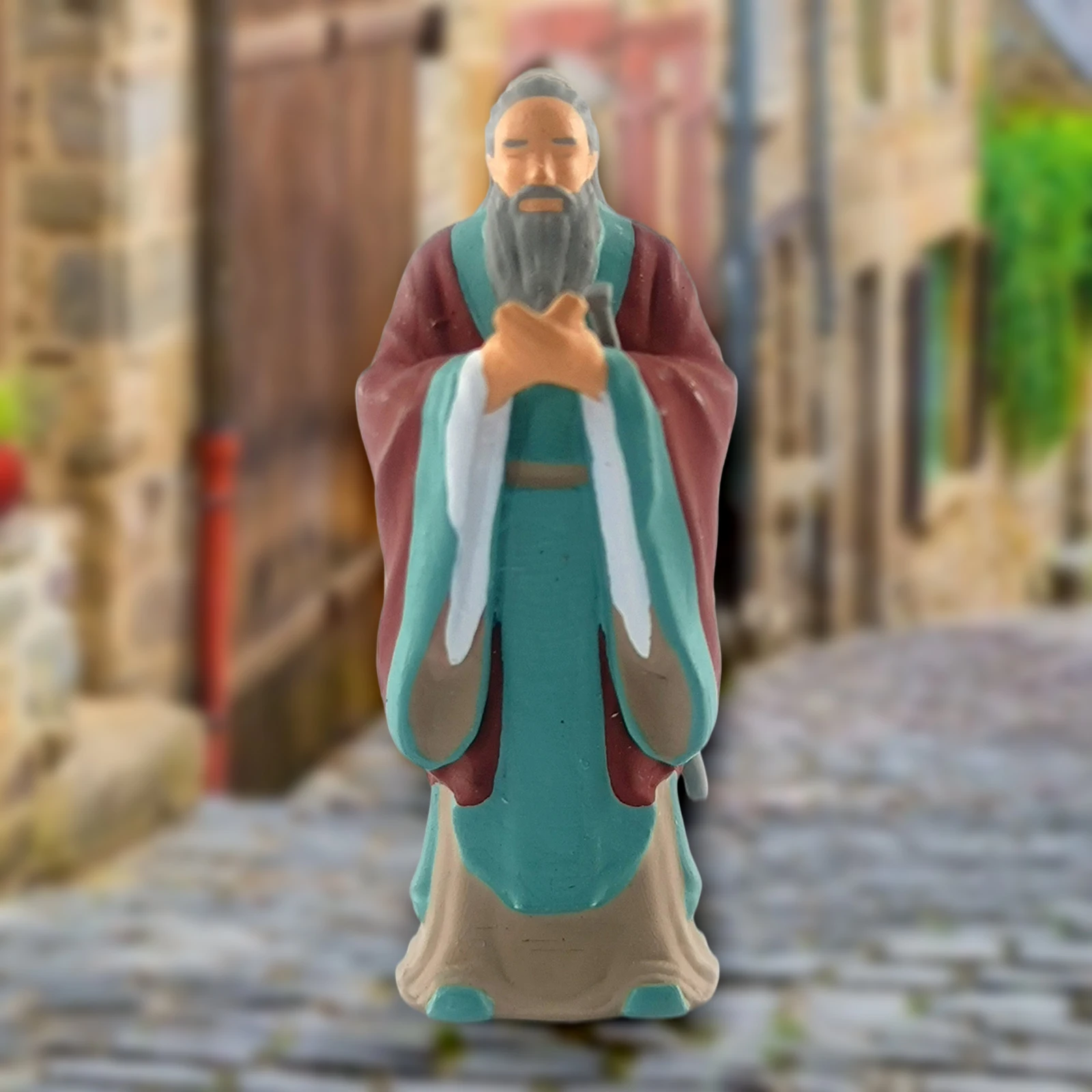 1:64 Scale Mini Ancient Poet Figure PVC People Layout Scenario Diorama