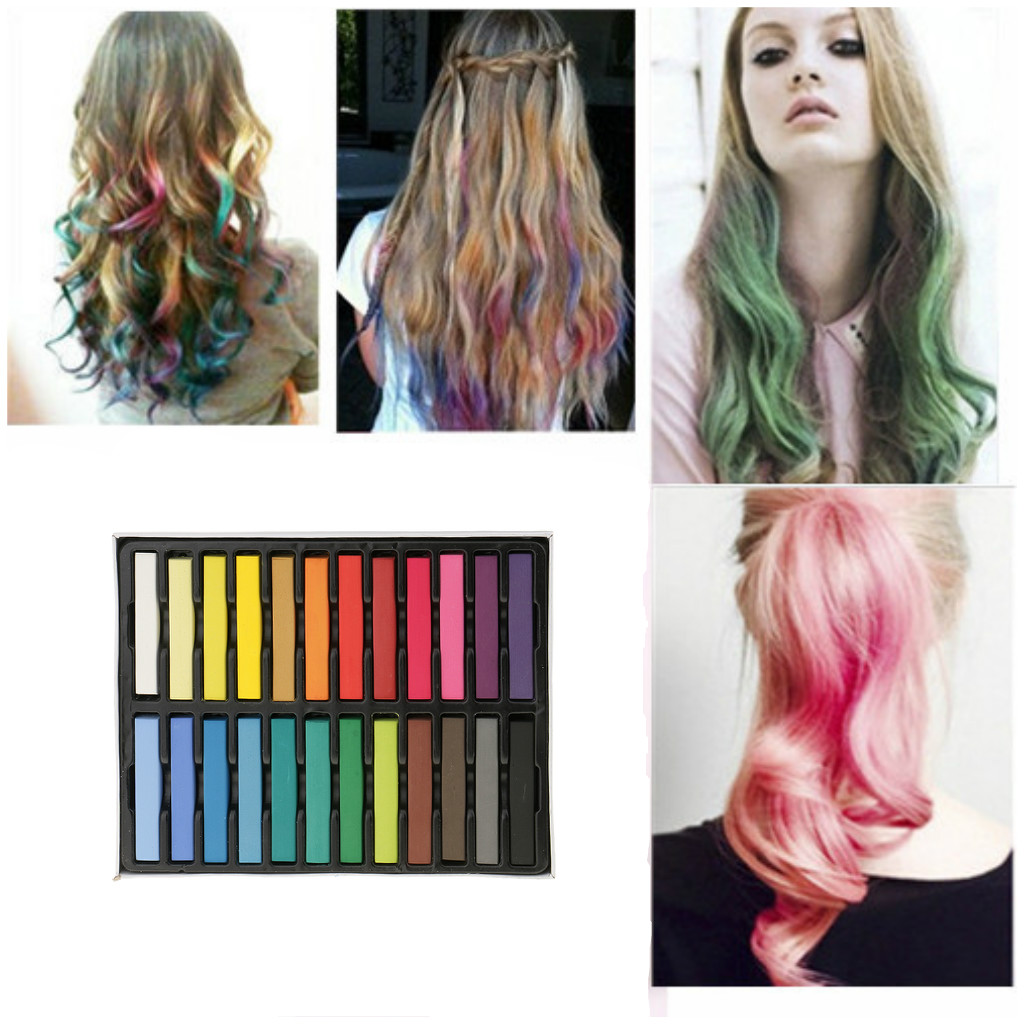 6/12/24 Colors Fast Temporary Hair Chalk Dye Pastel Salon Easy Washout DIY
