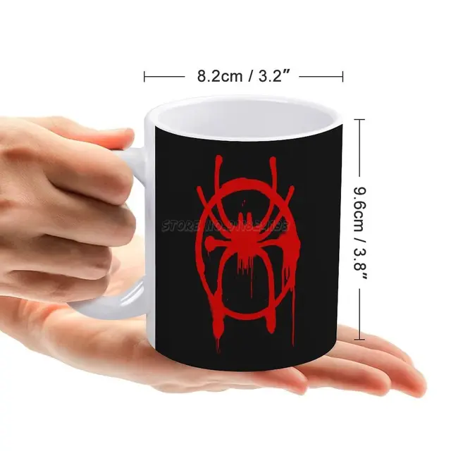 Into The Spiderverse Spider-ham White Mug New Good Quality Print Mug 11 Oz  Coffee Cup Spider Ham Into The Spiderverse Superhero - Mugs - AliExpress