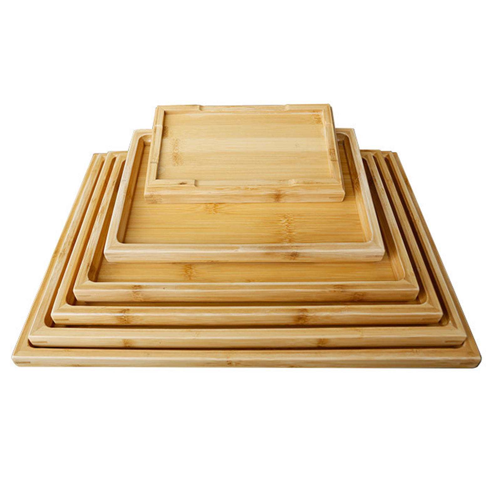 Wood Serving Tray Home Decor Multipurpose Vintage Sharing Plates Holder Board for Lap Hospital Restaurant Coffee Table Breakfast