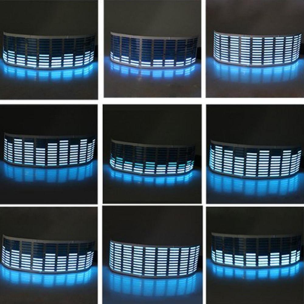 Горячая Распродажа 80% музыкальный ритм звук аудио Активированный датчик  светодиодный ля светодиодная вспысветильник эквалайзер Синий Автомобильный  интерьер декоративсветильник s | AliExpress