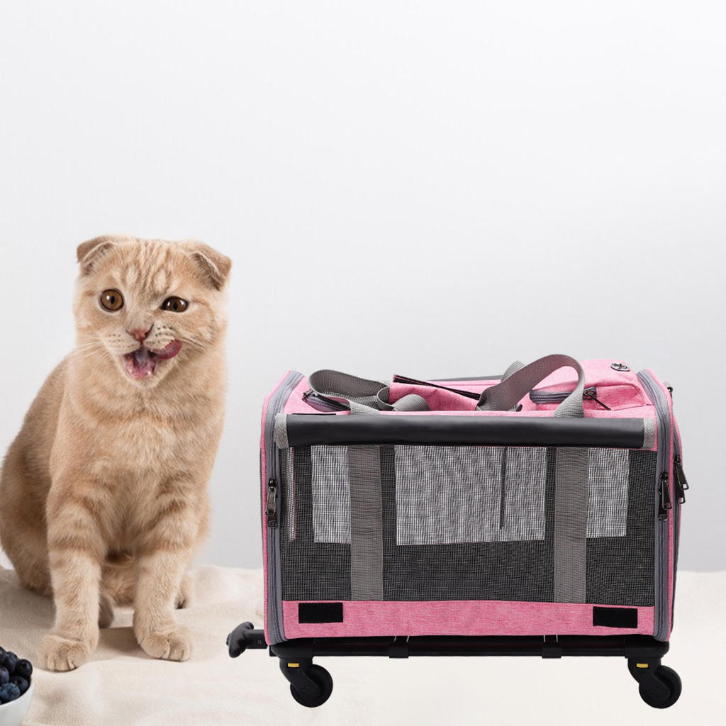 Portable Pet Carrier Bag Stroller Tote Case Folding for Transport Dog Rabbit Kittens, Small and Medium, Dogs Cats
